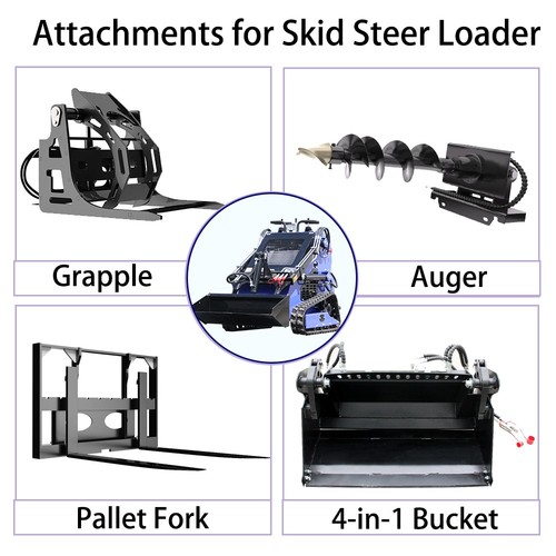 Skid steer loader attachments - steer,